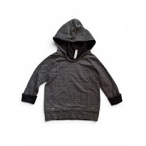 Childhoods dark gray striped hoodie
